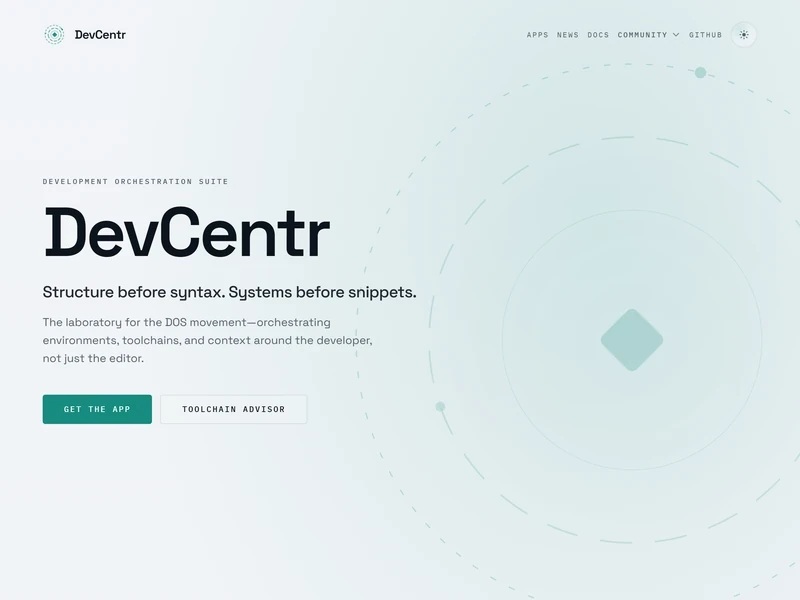 Screenshot of Dev-Centr