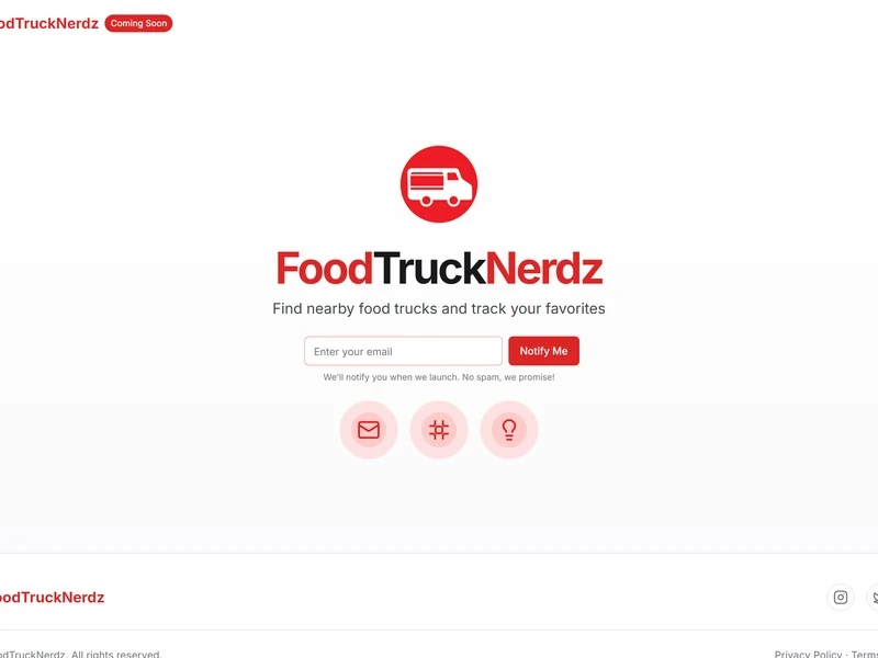 Screenshot of FoodTruckNerdz